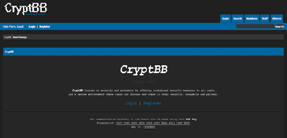 CryptBB forums links